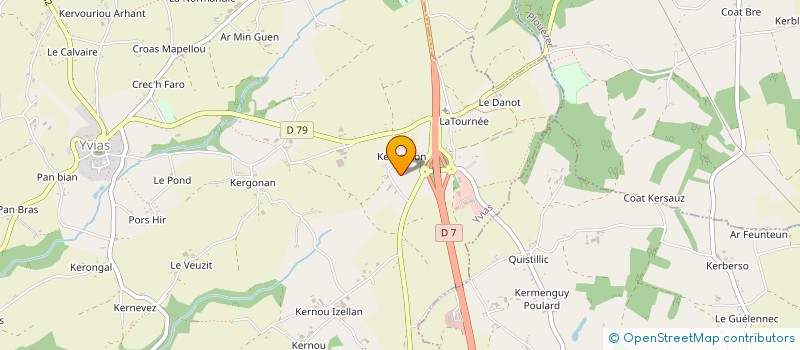 localisation de l'entreprise EARL DE KERHAMON à YVIAS