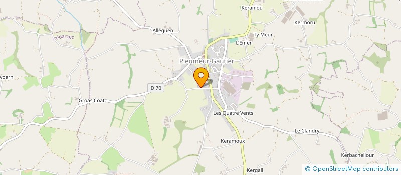localisation de l'entreprise EARL DE KERHOAT à PLEUMEUR-GAUTIER