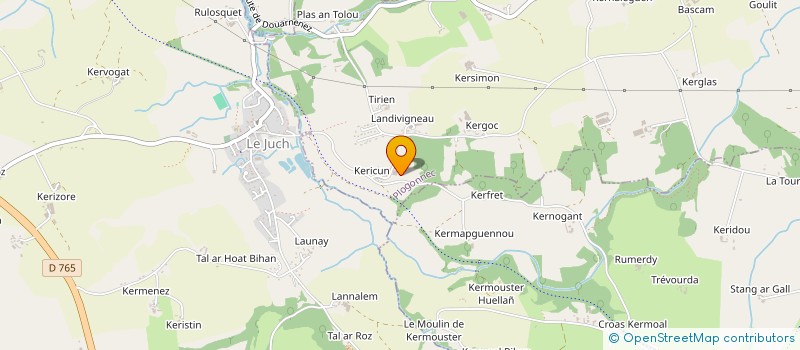 localisation de l'entreprise EARL DE KERICUN à PLOGONNEC