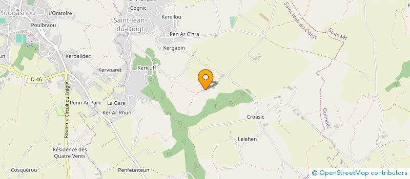 localisation de l'entreprise EARL DE KERILOUARN  SAINT-JEAN-DU-DOIGT