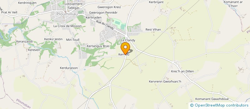 localisation de l'entreprise EARL DE KERIOU  ROSPEZ