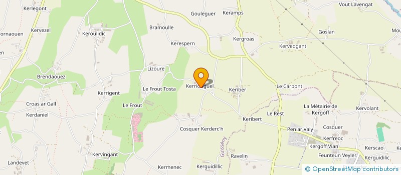 localisation de l'entreprise EARL DE KERIOUGUEL à GUISSENY