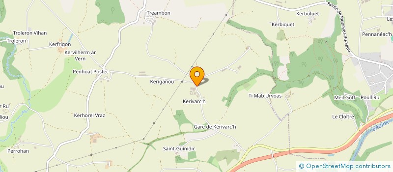 localisation de l'entreprise EARL DE KERIVARC'H à PLONEVEZ-DU-FAOU