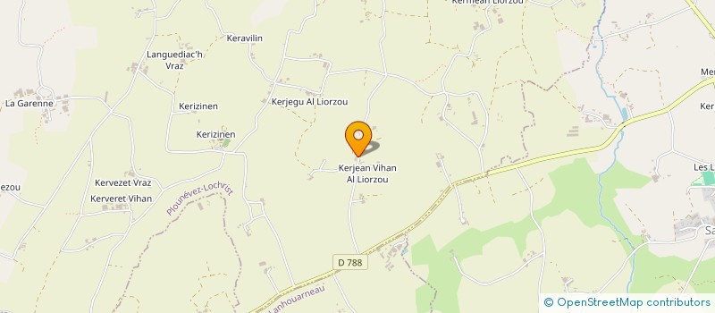 localisation de l'entreprise EARL DE KERJEAN VIAN  PLOUNEVEZ-LOCHRIST