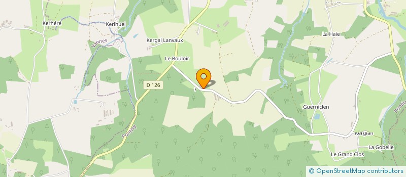 localisation de l'entreprise EARL DE KERLANO  PLUMELEC