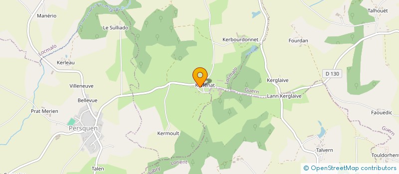 localisation de l'entreprise EARL DE KERLENAT à LOCMALO