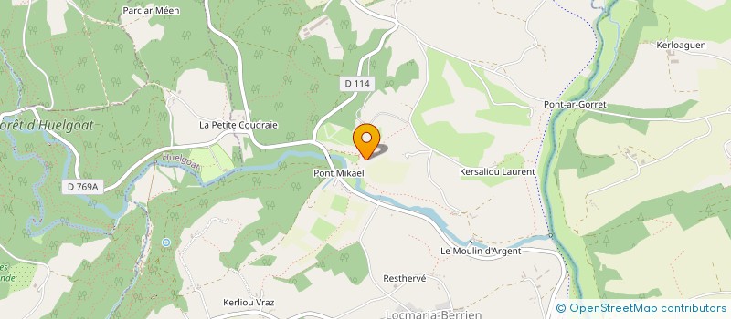 localisation de l'entreprise EARL DE KERLIOU à POULLAOUEN