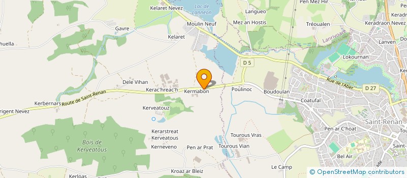 localisation de l'entreprise EARL DE KERMABON à PLOUARZEL