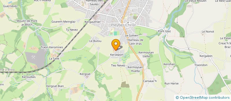 localisation de l'entreprise EARL DE KERMAHARIT  PLEYBER-CHRIST