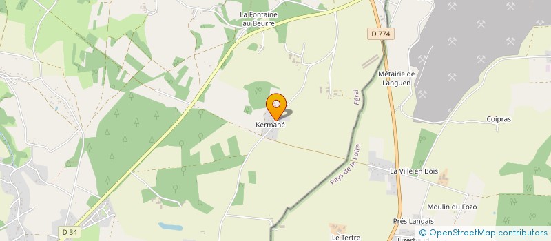 localisation de l'entreprise EARL DE KERMAHE à FEREL