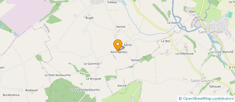 localisation de l'entreprise EARL DE KERMAPREZO à GUELTAS