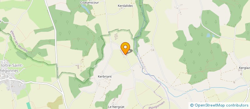localisation de l'entreprise EARL DE KERMEZOU à LE CLOITRE-SAINT-THEGONNEC