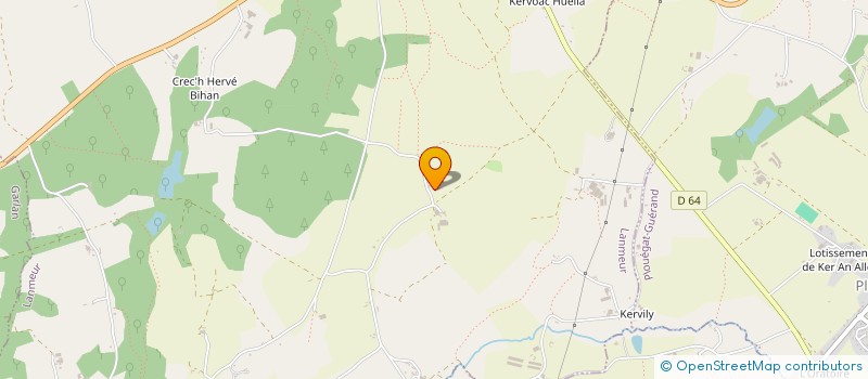 localisation de l'entreprise EARL DE KERMOUSTER  LANMEUR