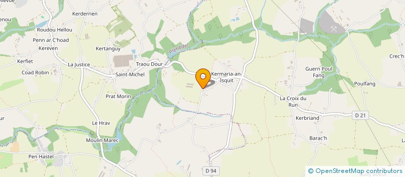 localisation de l'entreprise EARL DE KERNABAT à PLOUHA