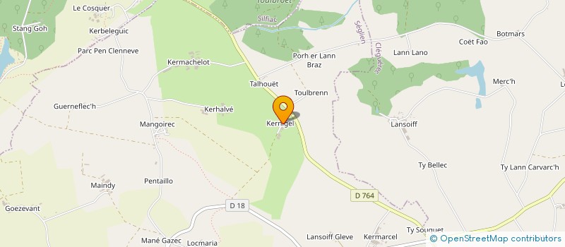 localisation de l'entreprise EARL DE KERNIGEL à SEGLIEN