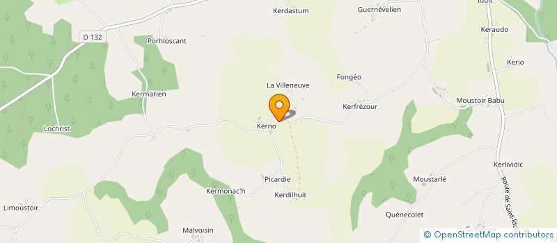 localisation de l'entreprise EARL DE KERNO à PLOERDUT