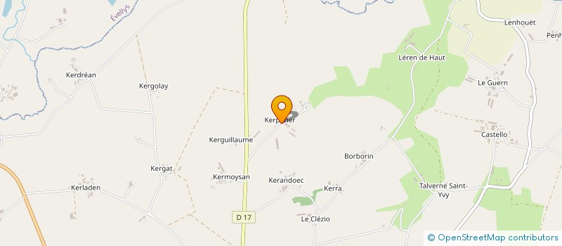 localisation de l'entreprise EARL DE KERPONER  MOREAC