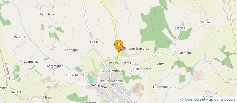 localisation de l'entreprise EARL DE KERPRIGENT à PLOUNEVENTER