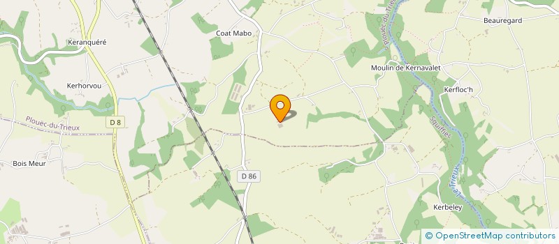 localisation de l'entreprise EARL DE KERRICHARD  PLOUEC-DU-TRIEUX