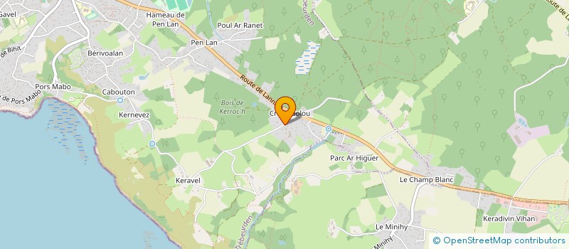 localisation de l'entreprise EARL DE KERROC'H à TREBEURDEN