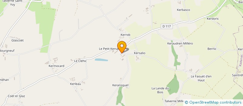 localisation de l'entreprise EARL DE KERSAUX  MOREAC