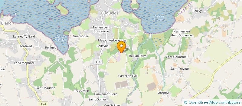 localisation de l'entreprise EARL DE KERSAUZON à PENVENAN