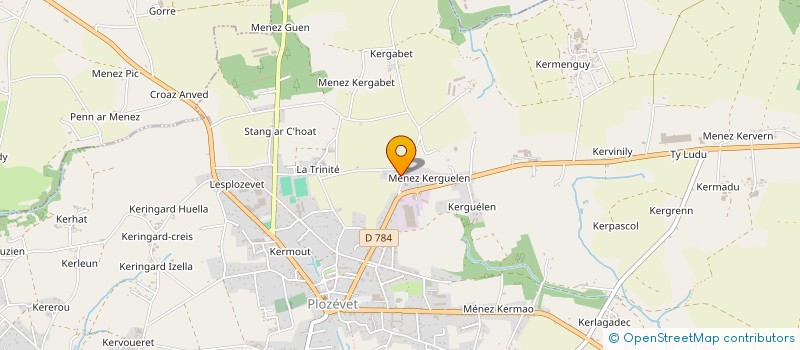 localisation de l'entreprise EARL DE KERSY à PLOZEVET