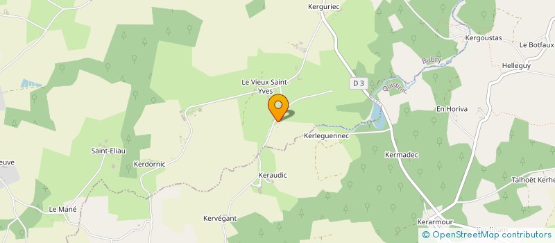 localisation de l'entreprise EARL DE KERVEHENNEC à BUBRY