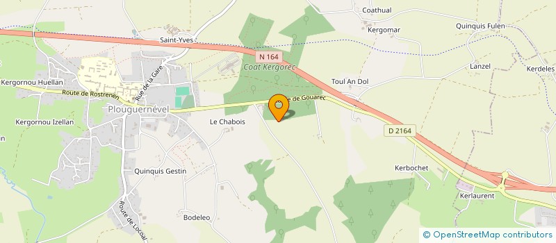 localisation de l'entreprise EARL DE KERVIGUEN à KERGRIST-MOELOU