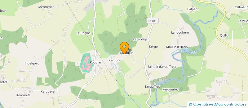 localisation de l'entreprise EARL DE KERVILLIO à EVELLYS