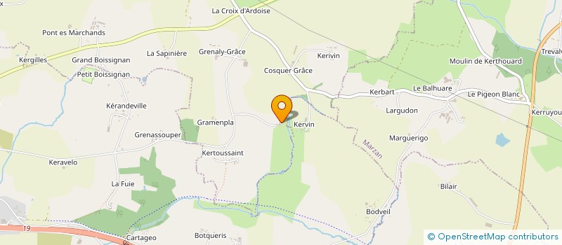 localisation de l'entreprise EARL DE KERVIN à MUZILLAC