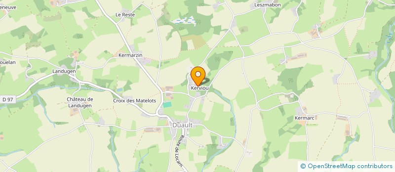 localisation de l'entreprise EARL DE KERVIOU à DUAULT