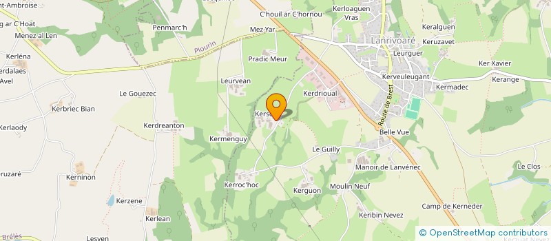 localisation de l'entreprise EARL DE KERZOLLO à LANRIVOARE