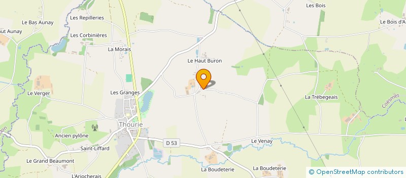 localisation de l'entreprise EARL DE L'ABREUVOIR à THOURIE