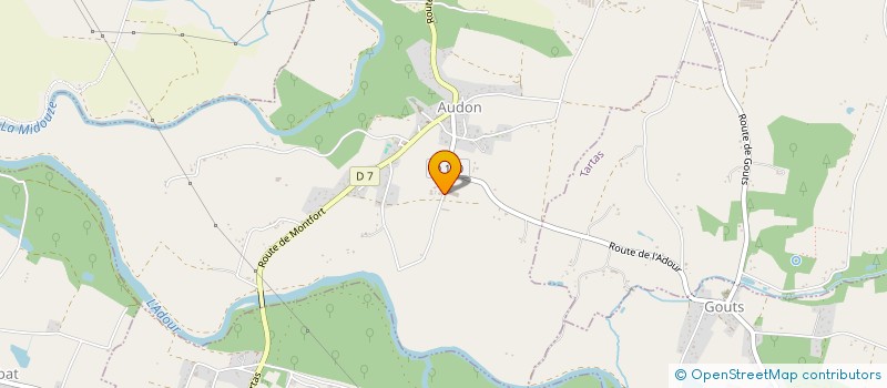 localisation de l'entreprise EARL DE L ADOUR  AUDON