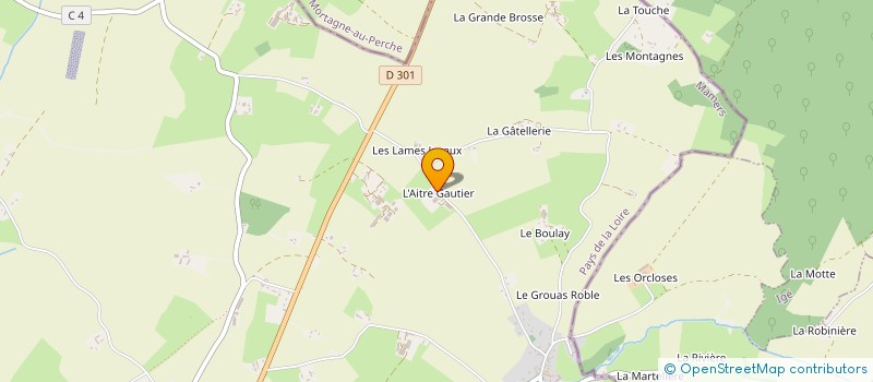 localisation de l'entreprise EARL DE L'AITRE GAUTHIER à SAINT-COSME-EN-VAIRAIS