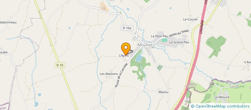 localisation de l'entreprise EARL DE L'AJONC à MOUHET