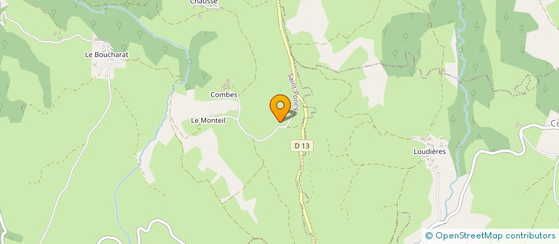 localisation de l'entreprise EARL DE L AMOURETTE à SAINT-MARY-LE-PLAIN