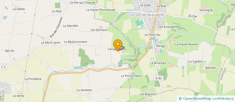 localisation de l'entreprise EARL DE L'ANGEVINIERE  PANCE