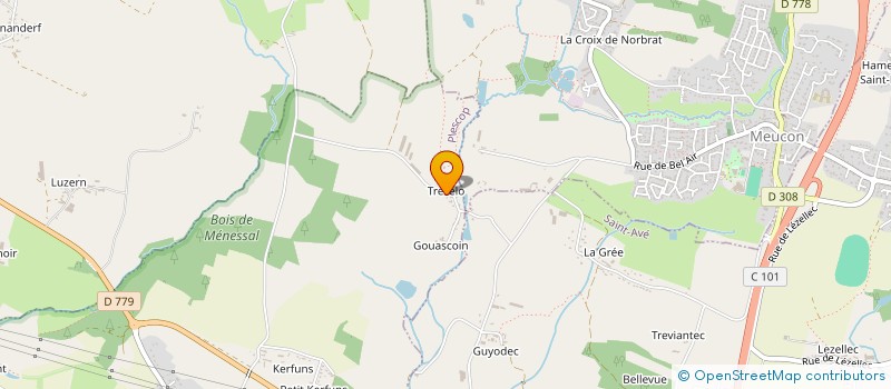 localisation de l'entreprise EARL DE L'AQUEDUC à PLESCOP