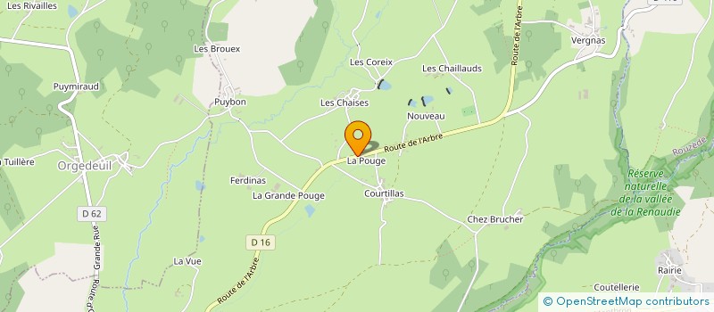 localisation de l'entreprise EARL DE L'ARBRE à ROUZEDE