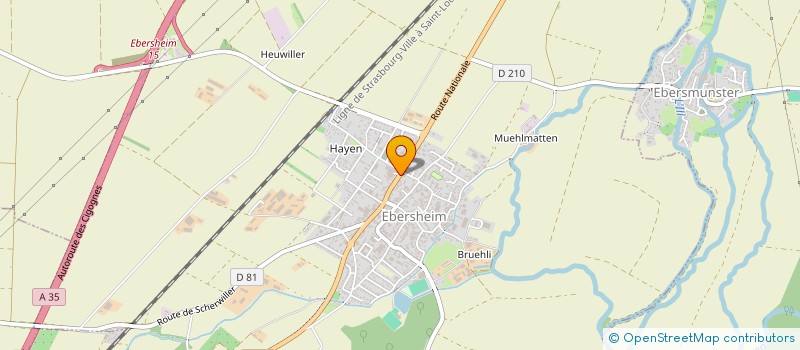localisation de l'entreprise EARL DE L'ARC EN CIEL  EBERSHEIM