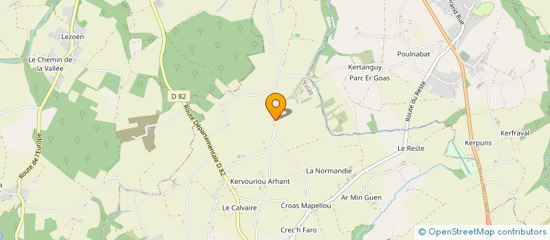 localisation de l'entreprise EARL DE L'ARGOAT à YVIAS