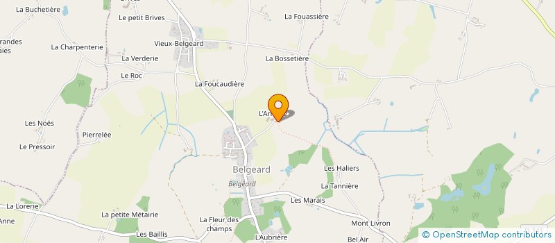 localisation de l'entreprise EARL DE L ARNERIE  BELGEARD