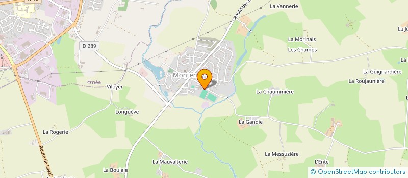 localisation de l'entreprise EARL DE L ASNERIE à MONTENAY