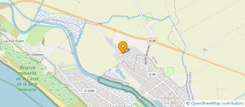 localisation de l'entreprise EARL DE L'ATLANTIQUE  GRUES