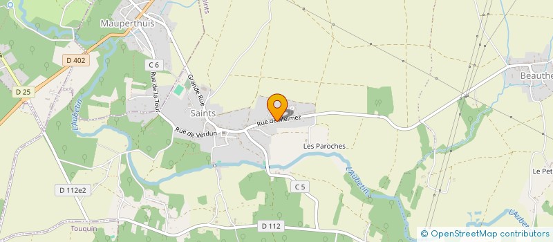 localisation de l'entreprise EARL DE L'AUBETIN à BEAUTHEIL-SAINTS