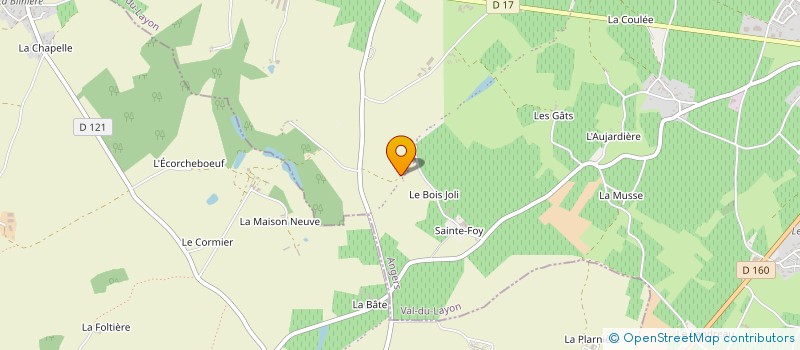localisation de l'entreprise EARL DE L'AUBIER à CHEMILLE-EN-ANJOU