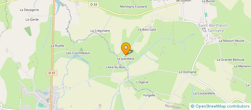 localisation de l'entreprise EARL DE L'AUJARDIERE  LARCHAMP