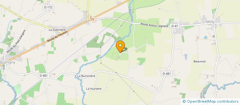 localisation de l'entreprise EARL DE L'AUMOYERE à GRANDPARIGNY